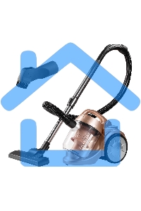 Пылесос Galaxy Line GL 6230 коралловый/черный, 350/1700 Вт, уборка сухая, пылесборник контейнер 2 л