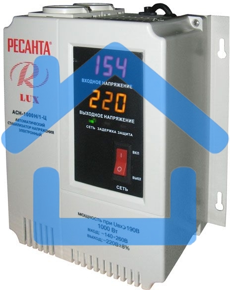 Стабилизатор напряжения Ресанта АСН-1000Н/1-Ц электронный однофазный серый