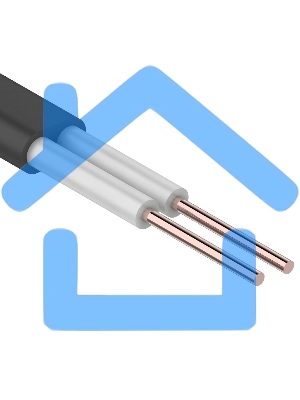 Провод Rexant ПРППМ 2х0,90 мм,500м