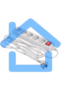 Сетевой фильтр Buro 500SL-3-G 3м (5 розеток) серый (пакет ПЭ)