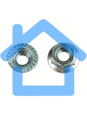 Гайка М5 с насечкой (уп.200шт) ДКС CM100500