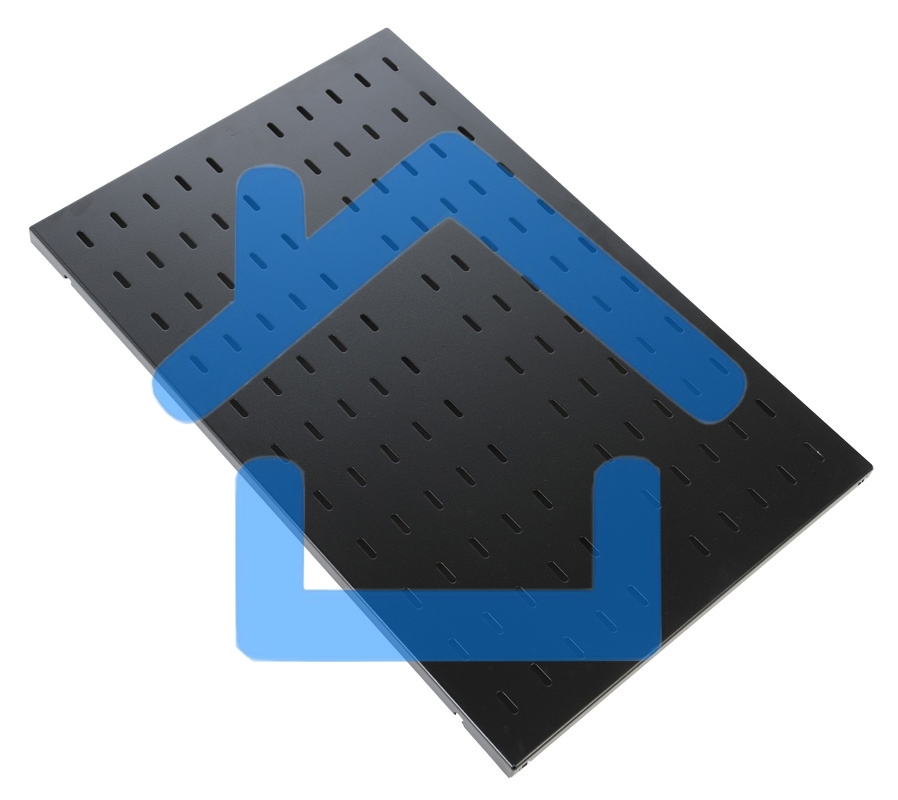 Полка перфорированная грузоподъемностью 100 кг., глубина 620 мм, черный