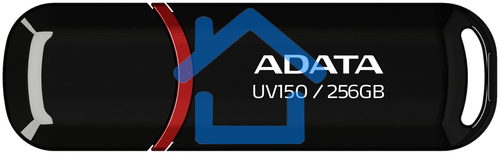 Флешка USB ADATA UV150 (AUV150-256G-RBK), 256 Gb, USB 3.0, R/W 100/30, черный