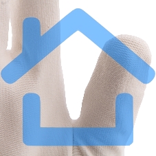 Перчатки трикотажные с белым полиуретановым покрытием, размер L, 15 класс вязки Сибртех