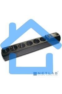 Сетевой фильтр Most H6 5м (6 розеток) черный (коробка)