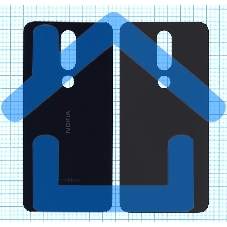 Задняя крышка для Nokia 51 Plus синяя