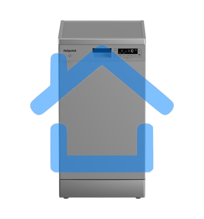 Посудомоечная машина HOTPOINT HFS 1C57 S, серебристый, 44.8 см, 10 компл., 49 дБ, класс A