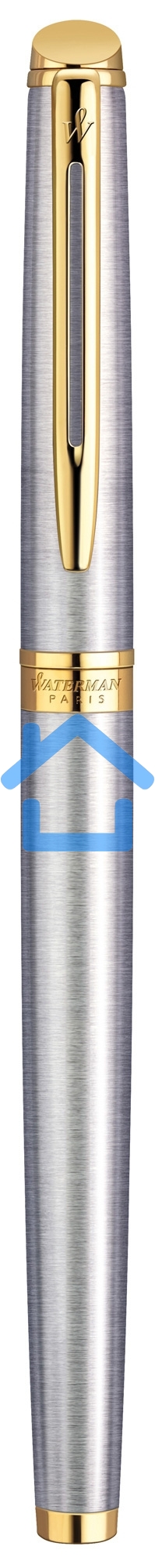 Ручка перьевая Waterman Hemisphere (CWS0920310) Steel GT F сталь нержавеющая/позолота, подарочная коробка