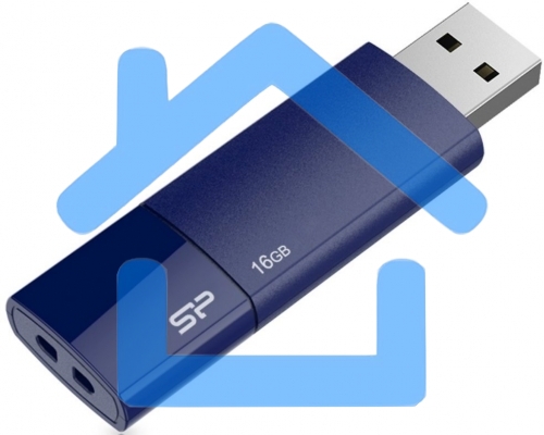 Флешка USB R/W 16Gb, Silicon Power Ultima U05, USB 2.0, синий