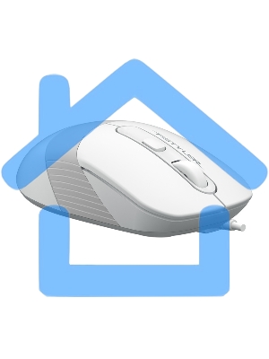 Мышь проводная A4Tech Fstyler FM10 белый/серый, 1600 dpi, USB, кнопки - 4