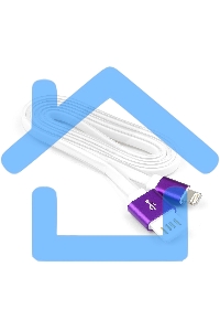 Кабель Gembird USB 2.0 Cablexpert CC-ApUSBp1m, AM/Lightning 8P, 1м, силиконовый шнур, разъемы фиолетовый металлик, пакет