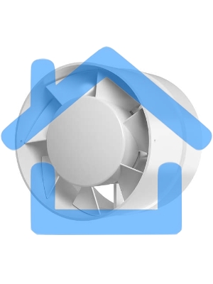 Вентилятор вытяжной канальный осевой 125мм ERA VP 5