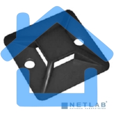 Площадка самоклеящаяся Rexant 25х25 мм, черная, упаковка 10 шт.