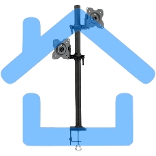 Настольное наклонно-поворотное крепление Kromax OFFICE-5, для 2-х LCD мониторов 13
