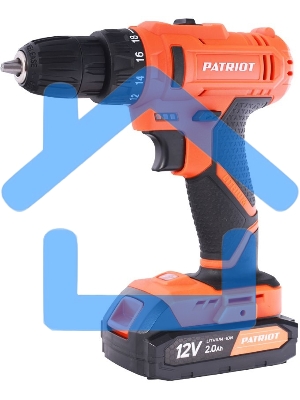 Дрель-шуруповерт аккумуляторная Patriot BR 117Li THE ONE, Аккумуляторная, 12В, 2 АКБ, Кейс