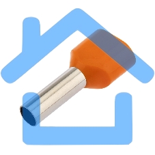 Наконечник штыревой втулочный изолированный F-12 мм 2х4 мм² (НШВи(2) 4.0-12/НГи2 4,0-12) оранжевый Rexant