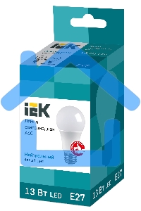 Лампа cветодиодная Iek LLE-A60-13-230-40-E27 ECO A60 шар 13Вт 230В 4000К E27 IEK