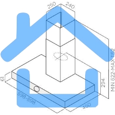 Вытяжка Jetair TOUCH IX/A/90 Декоративный дизайн, Т-образная, 90 см, 3-позиционное ротационное управление, 1200 куб. м., нержавеющая сталь