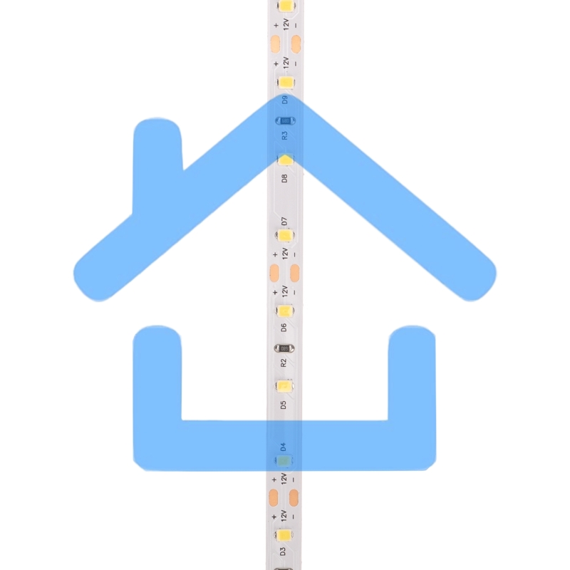 Лента светодиодная 12В, SMD2835, 9,6Вт/м, 60 LED/м, 6500K, 8мм, 5м, IP20 Rexant