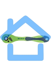 Ключ трещотка СИБРТЕХ двухкомпонентная рукоятка 1/4