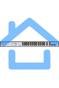 Неуправляемый PoE-коммутатор ORIGO Unmanaged Switch 26x1000Base-T (24x1000Base-T PoE), 2xCombo 1000Base-T/SFP, PoE Budget 370W, Long-range PoE up to 250m, 19