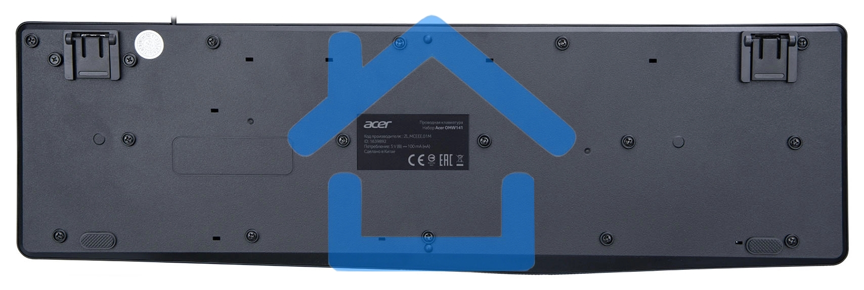 Клавиатура + мышь Acer OMW141 клав:черный мышь:черный USB