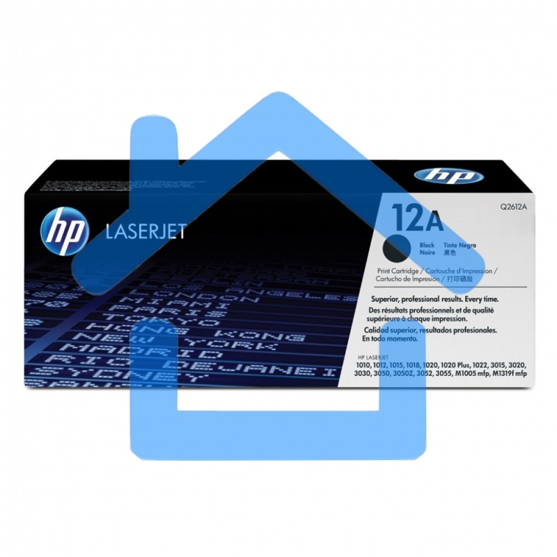 Картридж лазерный HP Q2612A черный для LaserJet 1010/1018/1020/1012/1015/3015/3020/3030 (2000стр.)