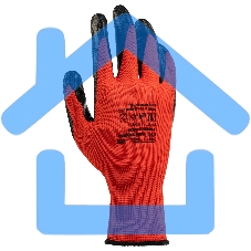 Перчатки полиэфирные с черным нитрильным покрытием, размер 9, 13 класс вязки Stels