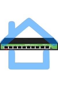 Коммутатор Digma DSP208F-2F-T120 DSP208F-2F-T120 V1 10x100Мбит/с 8PoE 8PoE+ 1PoE++ 120W неуправляемый