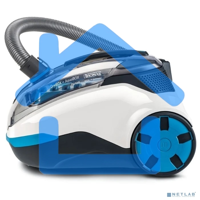 Пылесос Thomas DryBOX+AquaBOX Parkett белый/синий, 325/1700Вт, уборка сухая, пылесборник контейнер 2.6 л