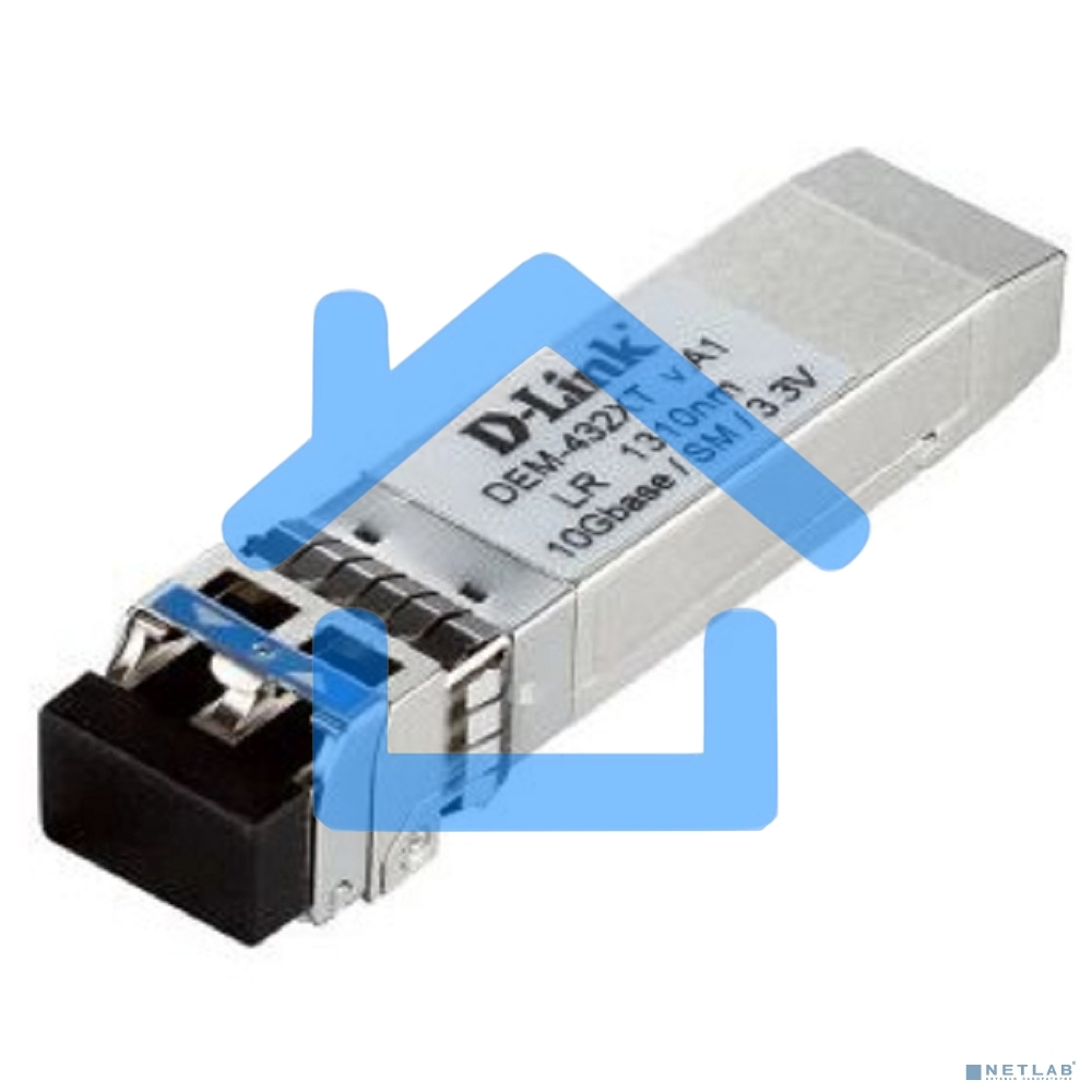 Трансивер D-Link 432XT/B1A SFP+ с 1 портом 10GBase-LR с поддержкой DDM для одномодового оптического кабеля (до 10 км)