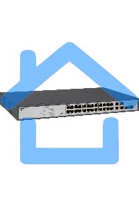 Неуправляемый PoE-коммутатор ORIGO Unmanaged Switch 26x1000Base-T (24x1000Base-T PoE), 2xCombo 1000Base-T/SFP, PoE Budget 370W, Long-range PoE up to 250m, 19