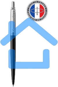 Ручка шариковая Parker Jotter Core K63 (CW1953184) Bond Street Black CT M, синие чернила, подарочная коробка