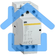 Контактор модульный КМ40-20М AC IEK MKK11-40-20