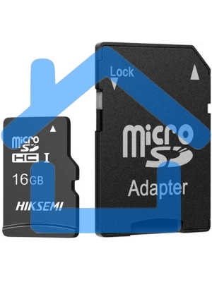 Флеш карта microSDHC 16Gb HIKSEMI NEO ADAPTER HS-TF-C1/16G/ADAPTER HS-TF-C1/16G/ADAPTER (с SD адаптером) R/W Speed 23/10Mb/s