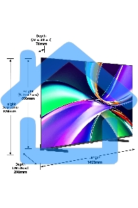 Телевизор Hisense 65'' 65E7Q черный QLED UHD 60Hz Smart