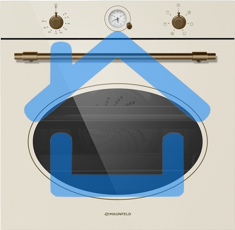 Шкаф духовой электрический Maunfeld EOEFG.566RIB.RT, встраиваемый