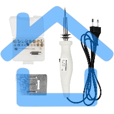 Выжигатель Rexant (набор паяльник-выжигатель), 22 насадки, подставка, 230 В, 20/50 Вт