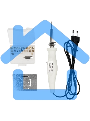 Выжигатель Rexant (набор паяльник-выжигатель), 22 насадки, подставка, 230 В, 20/50 Вт