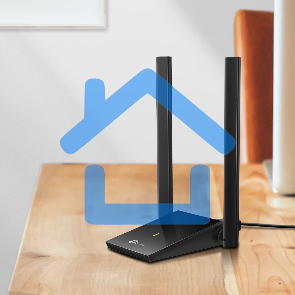 Адаптер TP-Link AC1300Mbps Dual-band High-Gain wireless USB adapter, 867Mbps at 5G and 400Mbps at 2.4G, two high gain antennas, USB 3.0, USB extension cable, support wave 2 MU-MIMO, full compatible with Windows and macOS.
