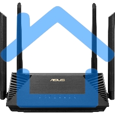 Роутер ASUS RT-AX53U802.11b/g/n/ac/ax, до 574 + 1201 Mbps, 2,4 + 5 гГц, 4 антенны, USB