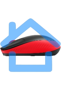 Мышь беспроводная Logitech M190 черный/красный, 1000 dpi, радиоканал, USB, кнопки - 3