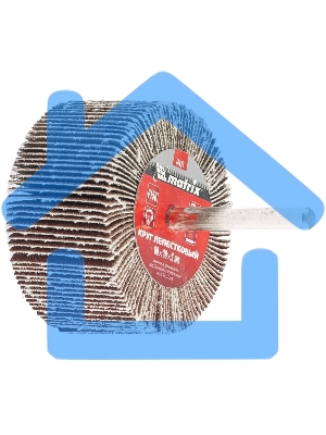 Круг лепестковый Matrix для дрели, 60x30x6 мм, Р 120