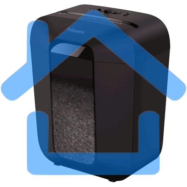 Шредер Fellowes PowerShred LX50 черный (секр.P-4)/перекрестный/9лист./17лтр./скрепки/скобы/пл.карты