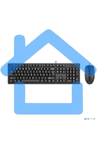 Комплект клавиатура + мышь A4Tech KK-3330 клав:черный мышь:черный USB