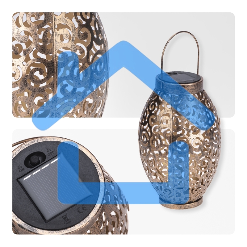 Светильник садовый Фенер, 3000К, встроенный аккумулятор, солнечная панель, коллекция Стамбул Rexant