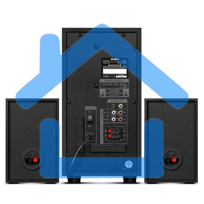 Акустическая система SVEN AC MS-2055, черный (55Вт, FM-тюнер, USB/SD, дисплей, ПДУ, Bluetooth)