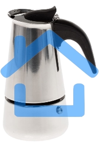 Кофеварка KELLI KL-3019 гейзерная (На 9 чашек. Нерж. сталь. Ручка и кнопка из нейлона (не нагреваются). Предохранительный клапан давления. Можно использ-ть на газ. плитах.Гейзер состоит из нижней емкости для воды, спец. сита-фильтра для кофе и верхнего ча