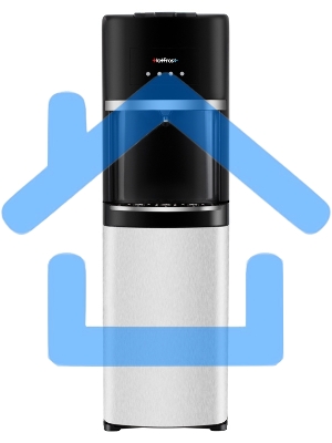 Кулер Hotfrost 35AN напольный компрессорный серебристый/черный