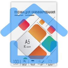 Пленка 154х216 (80 мик) 100 шт./ Пленка для ламинирования A5, 154х216 (80 мкм) глянцевая 100шт, ГЕЛЕОС LPA5-80
